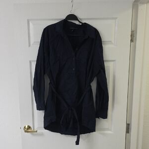 Lane Bryant Dark Blue Hi lo Top